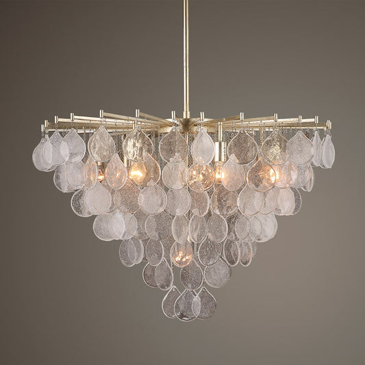 Uttermost Goccia 8 Light 38" Wide Waterfall Chandelier