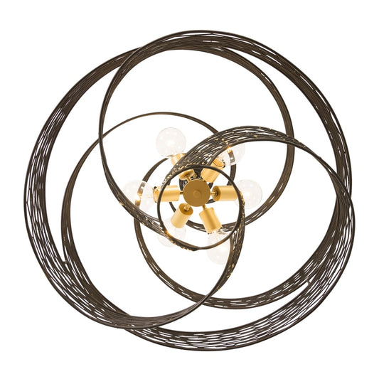 Varaluz Flow 6 Light 30" Wide Abstract Chandelier