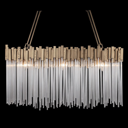 Varaluz Matrix 6 Light 37" Wide Linear Chandelier