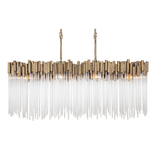 Varaluz Matrix 8 Light 49" Wide Linear Chandelier