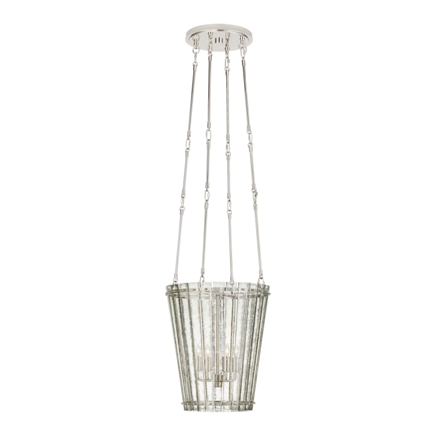 Visual Comfort Cadence 15" Small Chandelier with Antique Mirror Glass by Carrier and Company