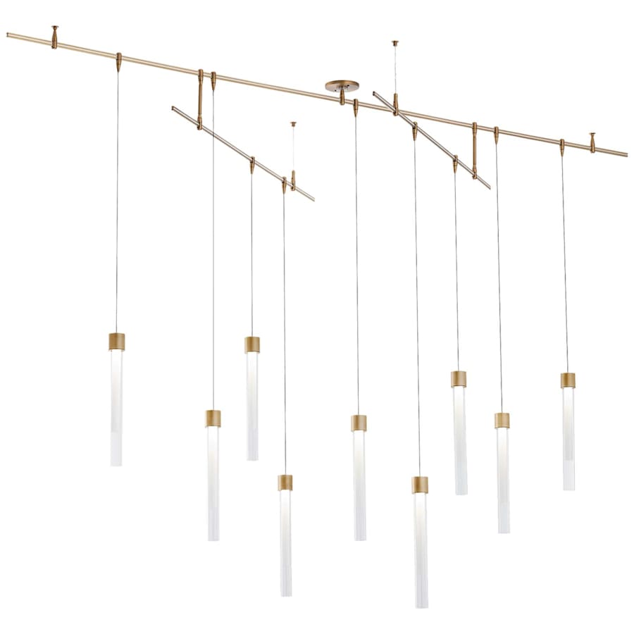 Visual Comfort Linger 9 Light 96" Wide LED Linear Chandelier
