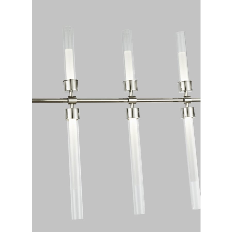 Visual Comfort Linger 10 Light 3" Wide LED Linear Chandelier
