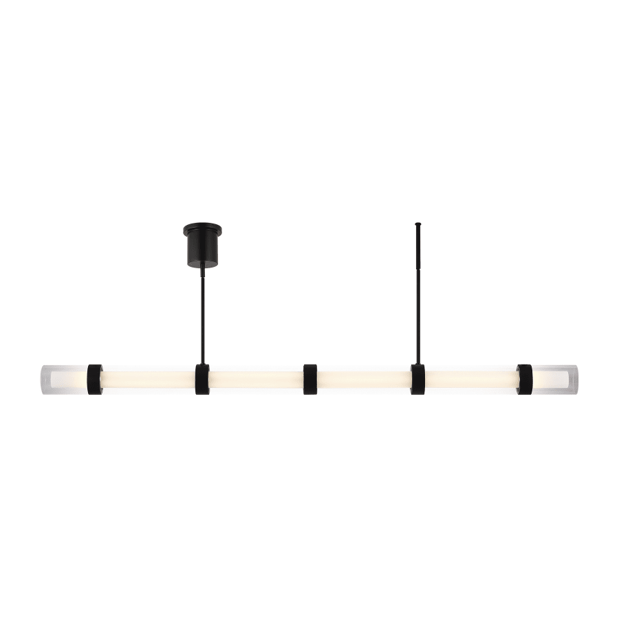Visual Comfort Wit Single Light 70" Wide LED Linear Chandelier