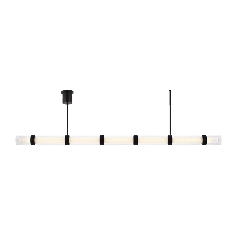 Visual Comfort Wit Single Light 84" Wide LED Linear Chandelier