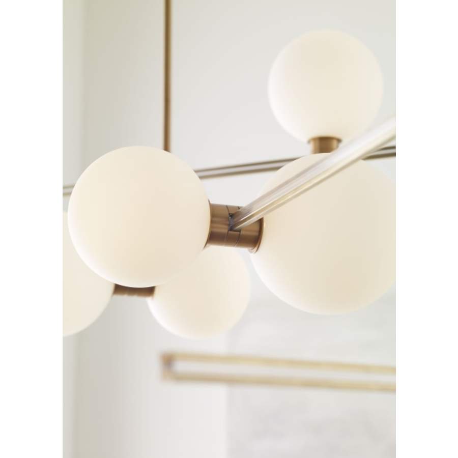 Visual Comfort ModernRail 12 Light 48" Wide LED Chandelier