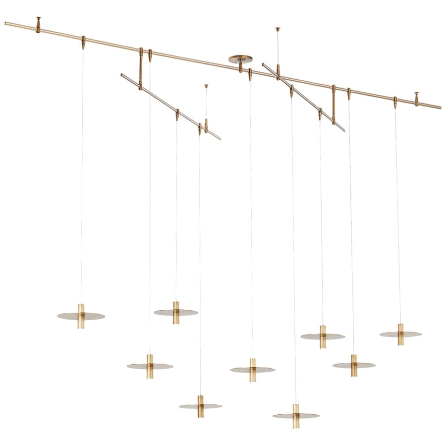 Visual Comfort Ponte 9 Light 96" Wide LED Linear Chandelier