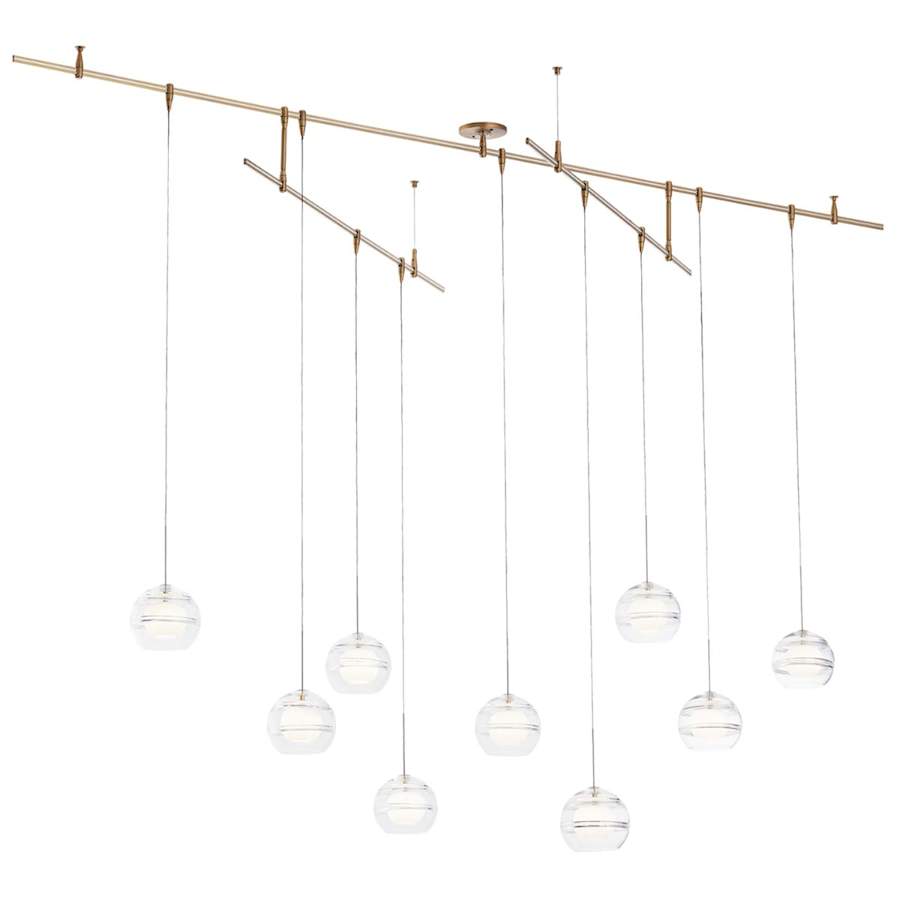 Visual Comfort Sedona 9 Light 96" Wide LED Linear Chandelier