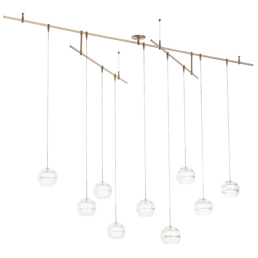Visual Comfort Sedona 9 Light 96" Wide LED Linear Chandelier