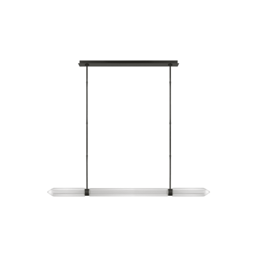 Visual Comfort Langston 61" Wide Crystal Linear Chandelier