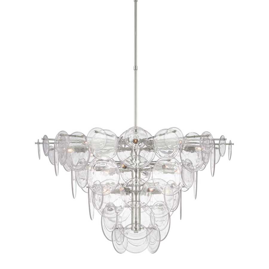 Visual Comfort Loire 20 Light 48" Wide Abstract Waterfall Chandelier