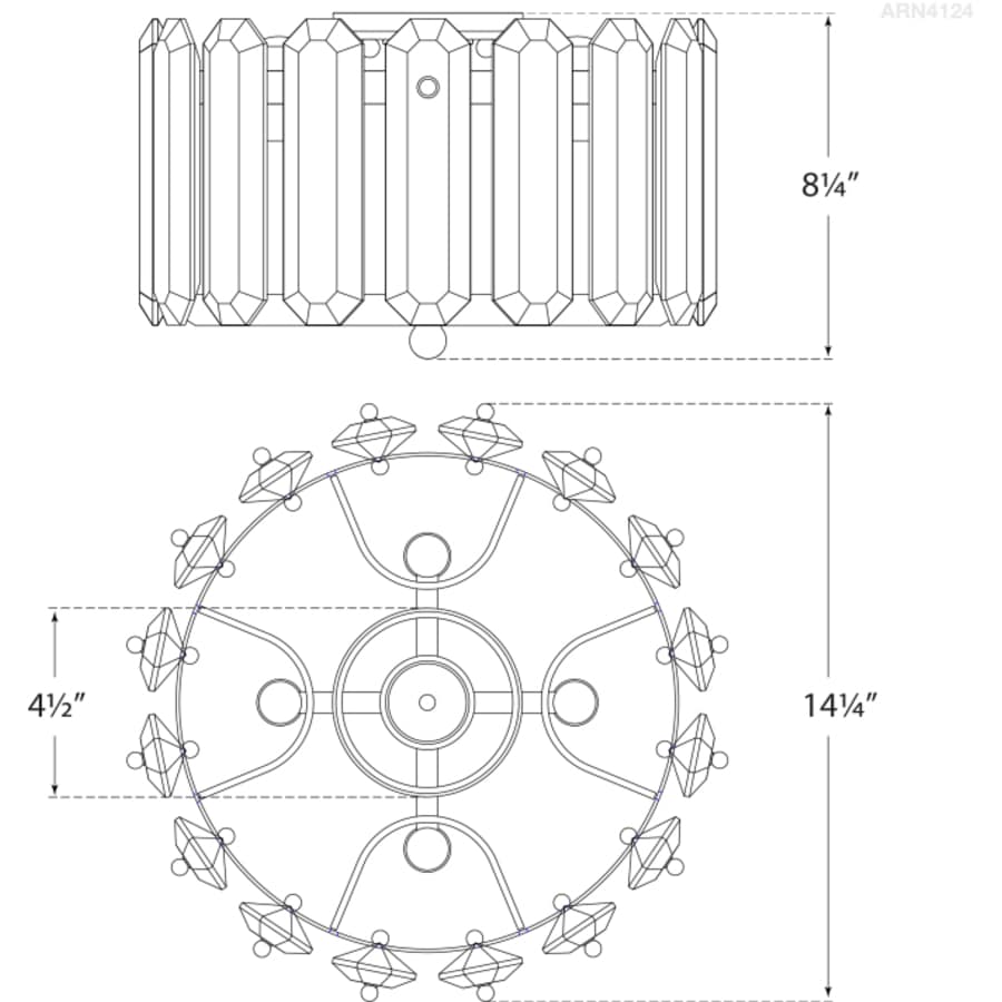Visual Comfort Bonnington 4 Light 15" Wide Flush Mount Drum Ceiling Fixture