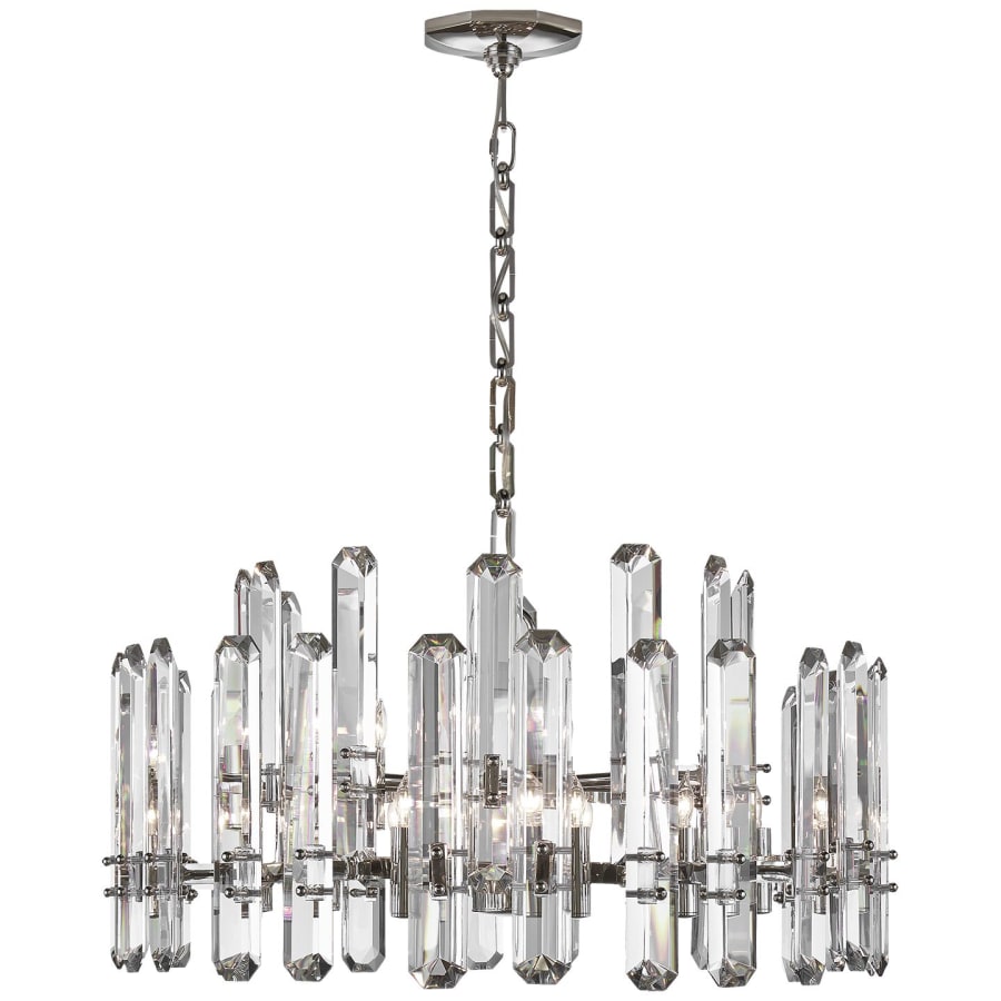 Visual Comfort Bonnington 32" Large Chandelier with Crystal by AERIN