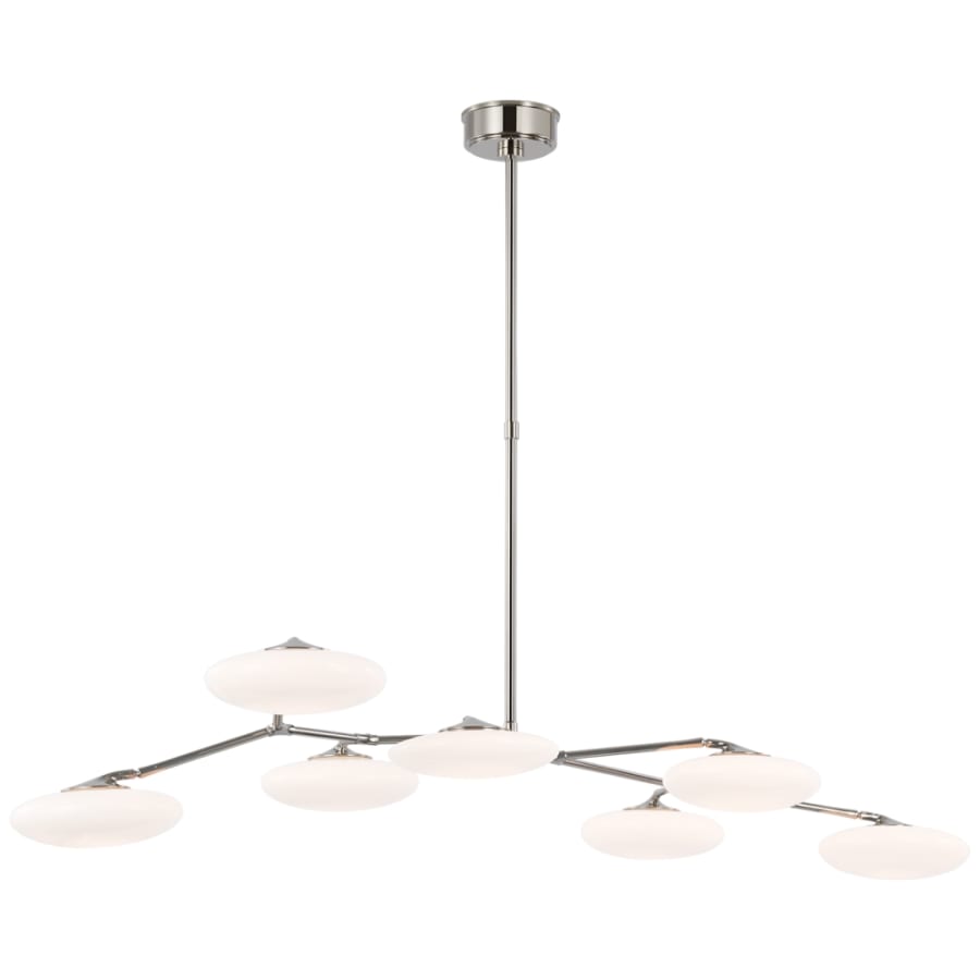 Visual Comfort Brindille 7 Light 61" Wide LED Chandelier with Frosted Glass Shades