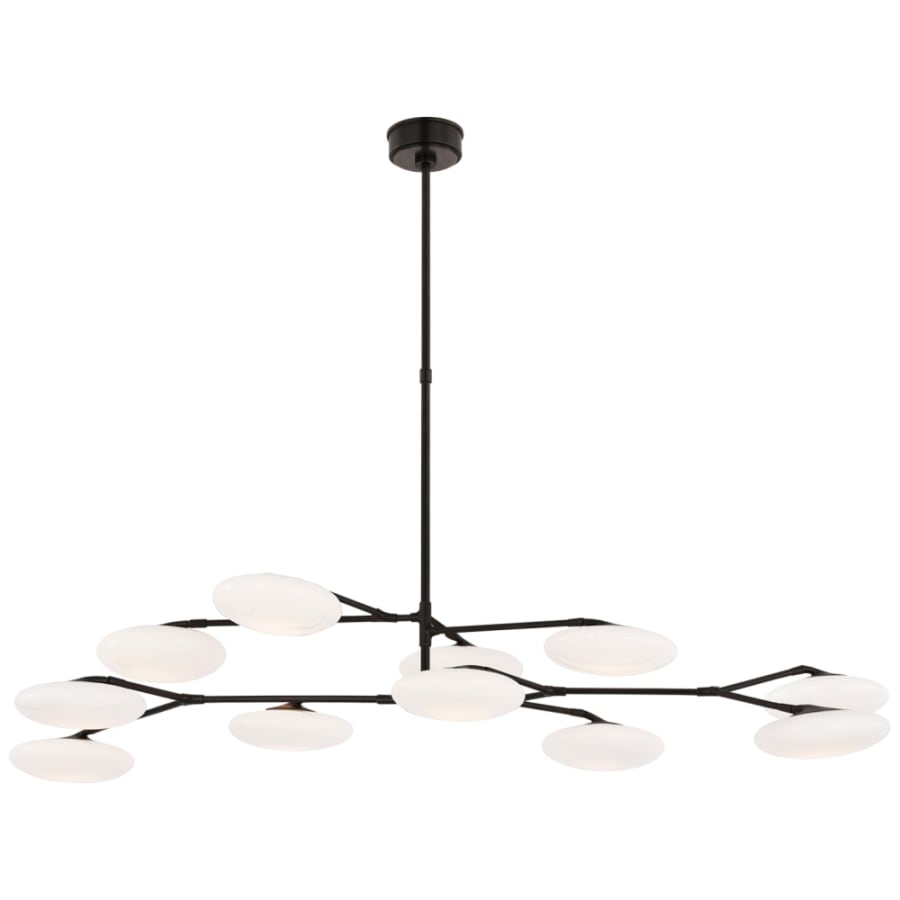 Visual Comfort Brindille 11 Light 65" Wide LED Chandelier with Frosted Glass Shades