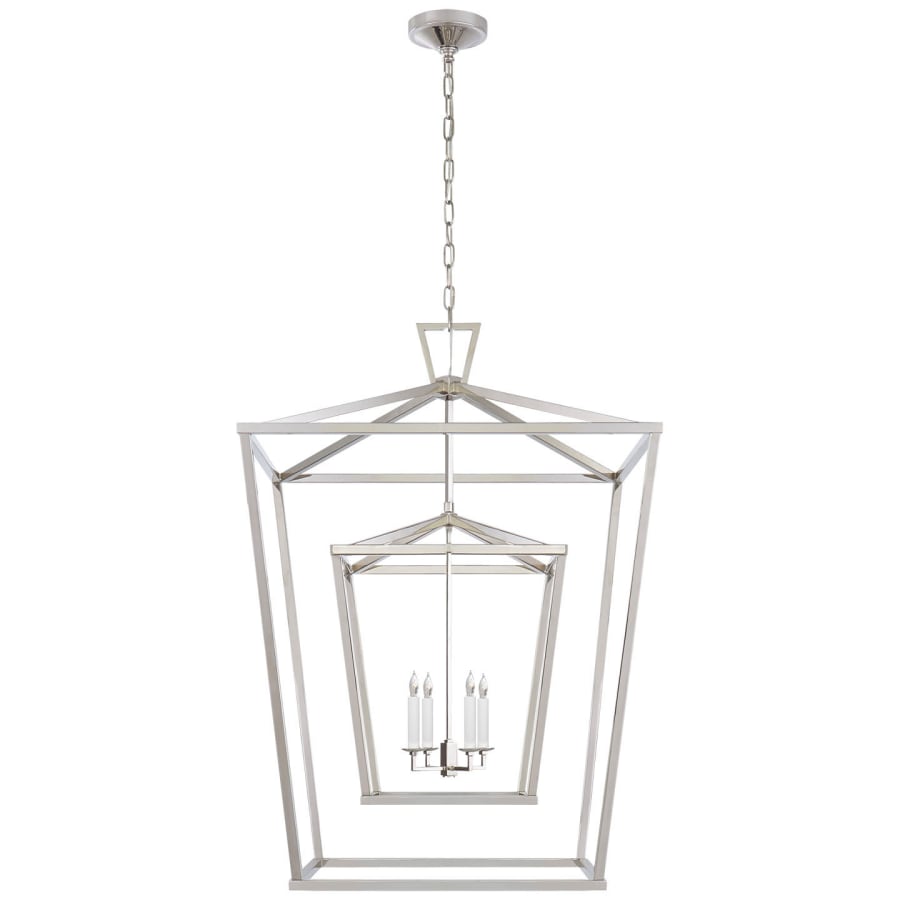 Visual Comfort Darlana 29" Extra Large Double Cage Chandelier by E. F. Chapman