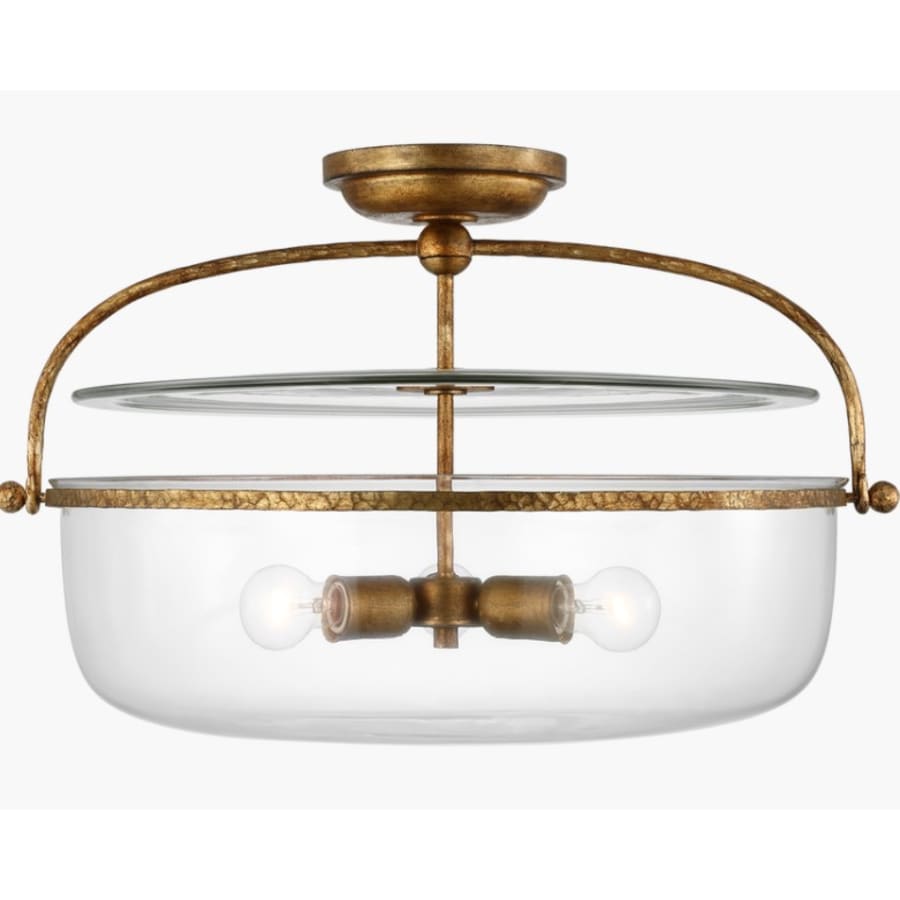 Visual Comfort Lorford 3 Light 28" Wide Flush Mount Bowl Ceiling Fixture