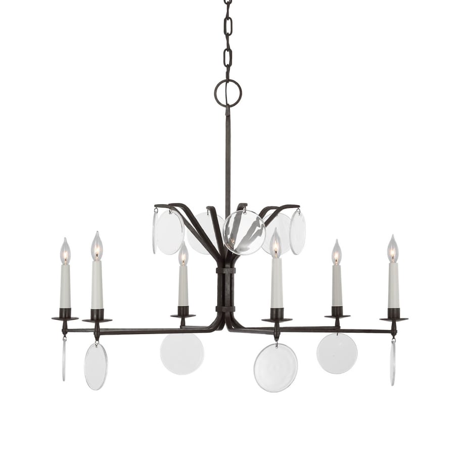 Visual Comfort Danvers 6 Light 42" Wide Candle Style Chandelier