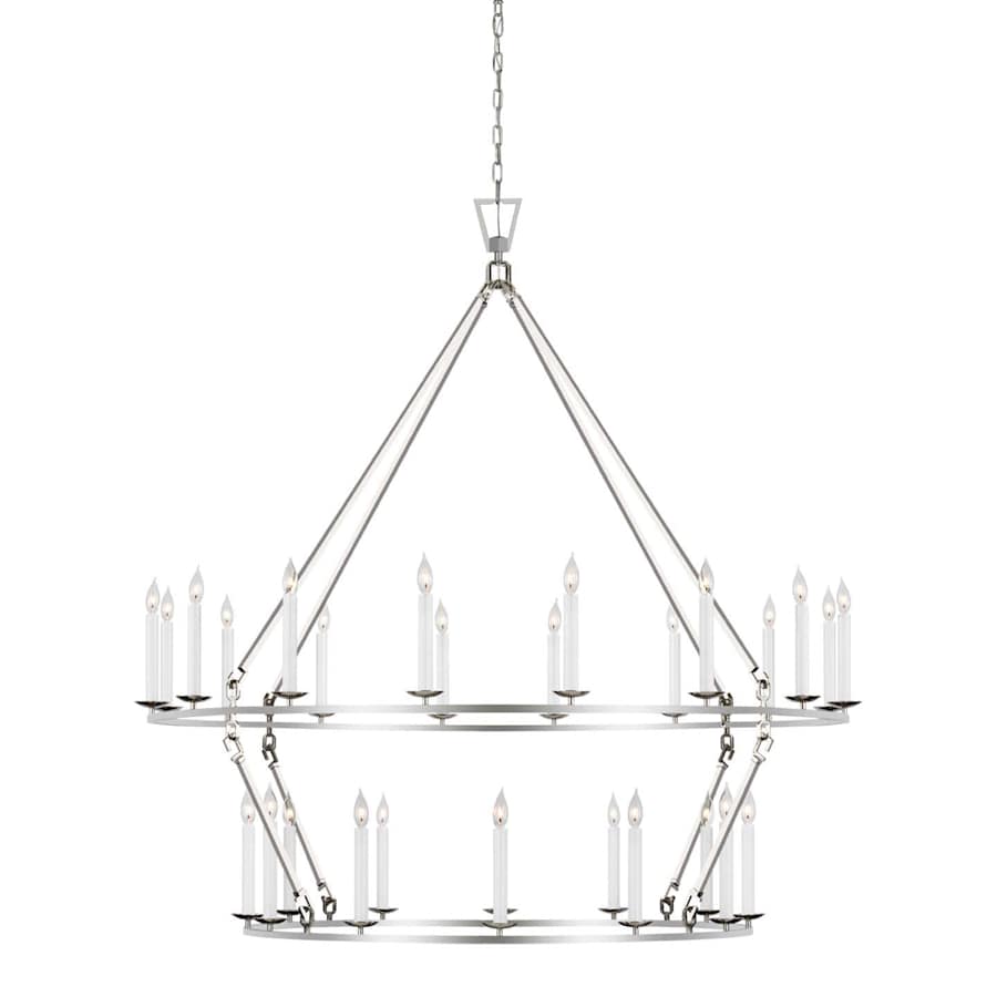 Visual Comfort Darlana Ring 28 Light 62" Wide Taper Candle Style Chandelier