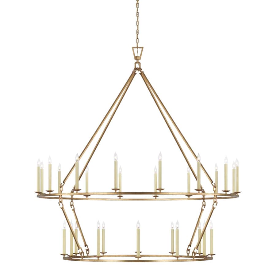 Visual Comfort Darlana Ring 28 Light 73" Wide Taper Candle Style Chandelier