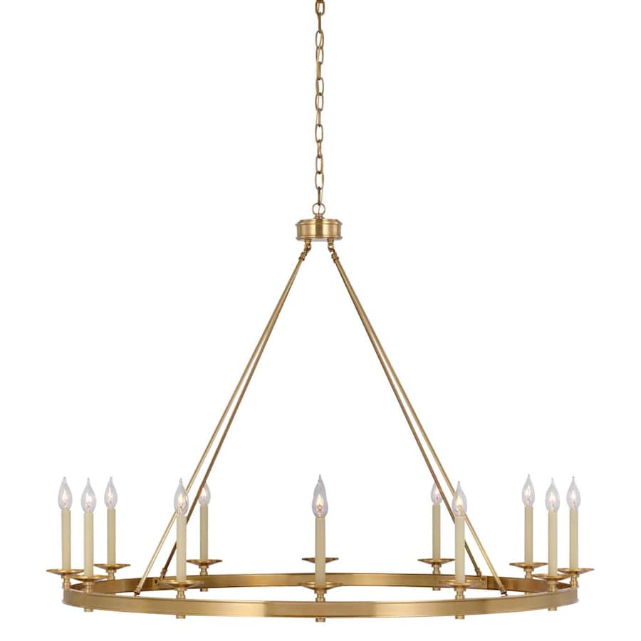 Visual Comfort Launceton 12 Light 54" Wide Taper Candle Style Chandelier