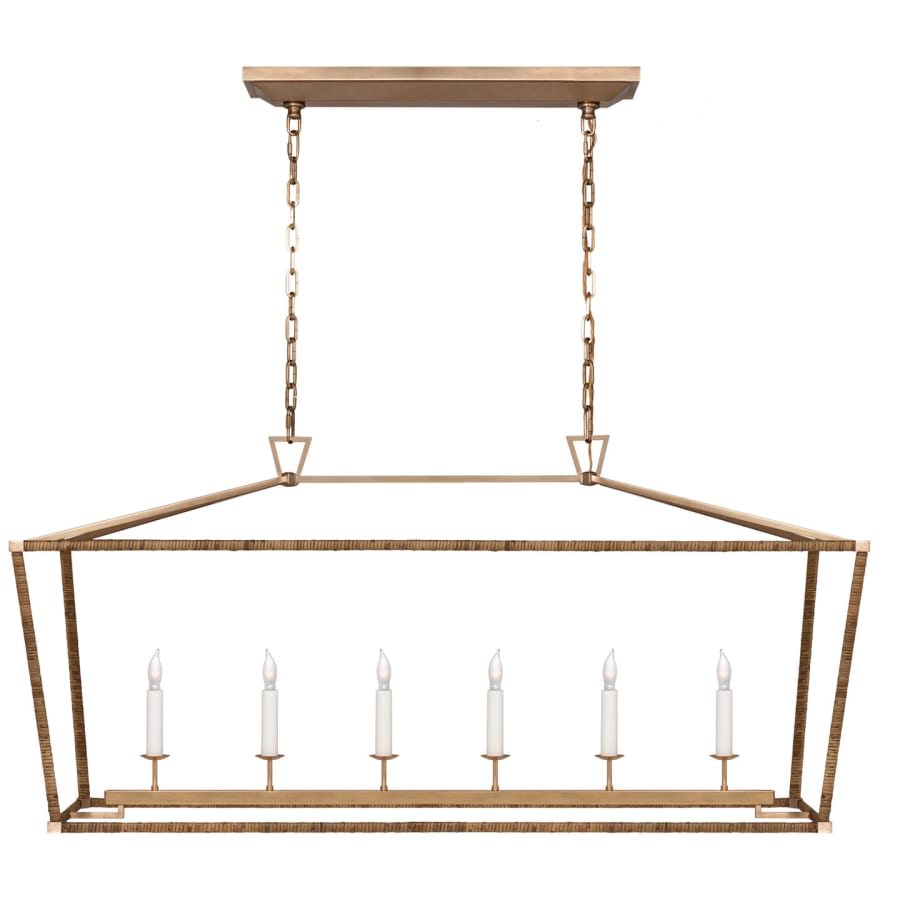 Visual Comfort Darlana 6 Light 54" Wide Linear Chandelier