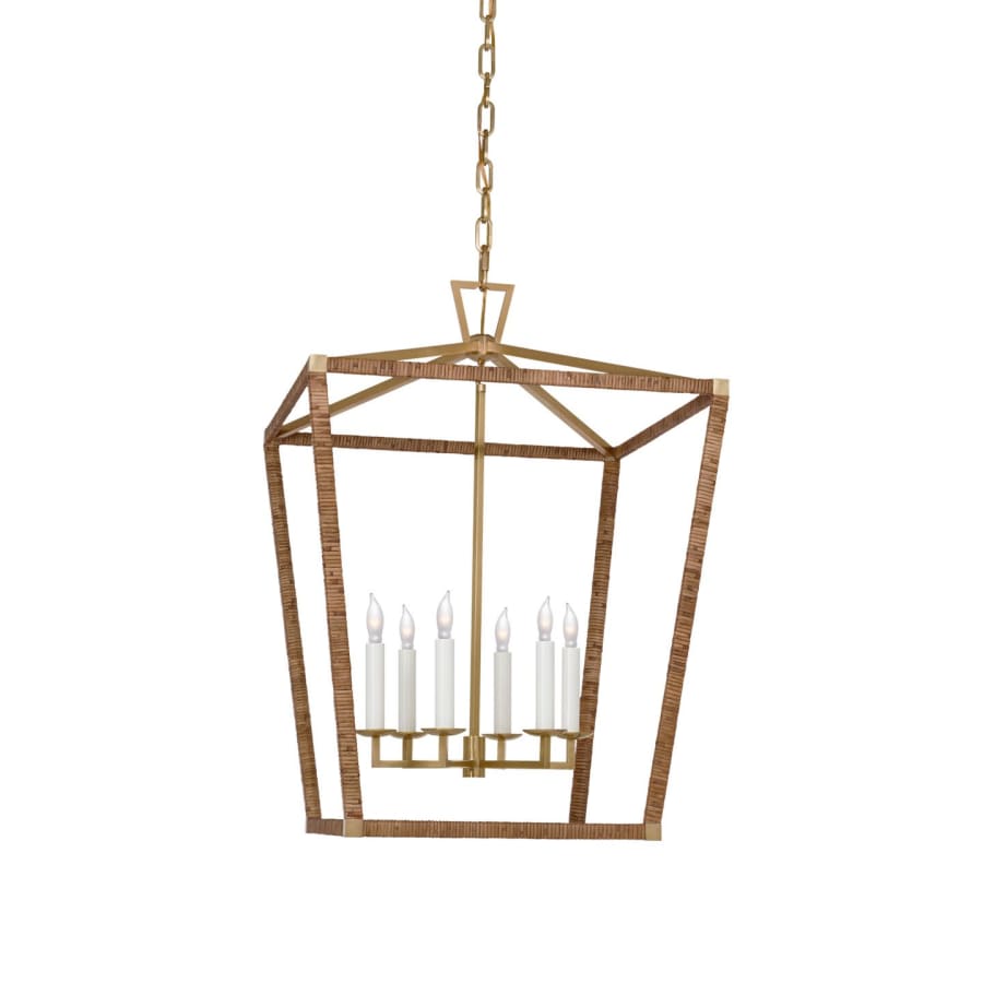 Visual Comfort Darlana 6 Light 24" Wide Lantern Chandelier