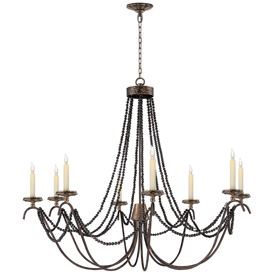 Visual Comfort Marigot 44" Candle Style Chandelier by E. F. Chapman