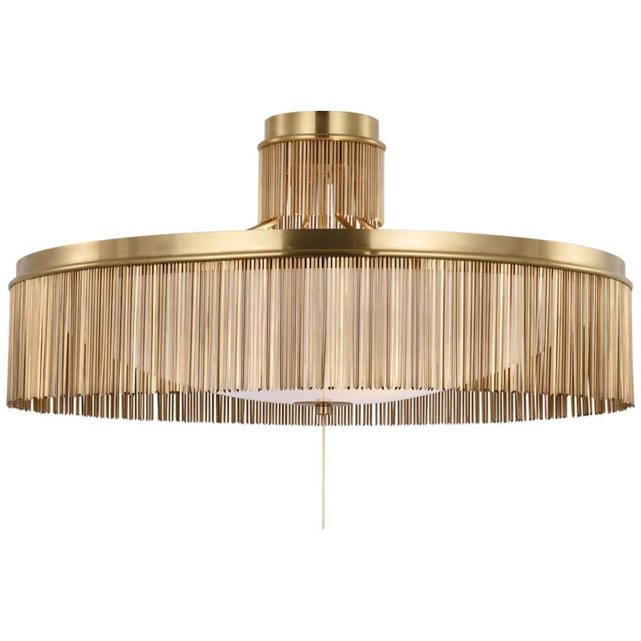 Visual Comfort Sutton 3 Light 32" Wide Flush Mount Bowl Ceiling Fixture