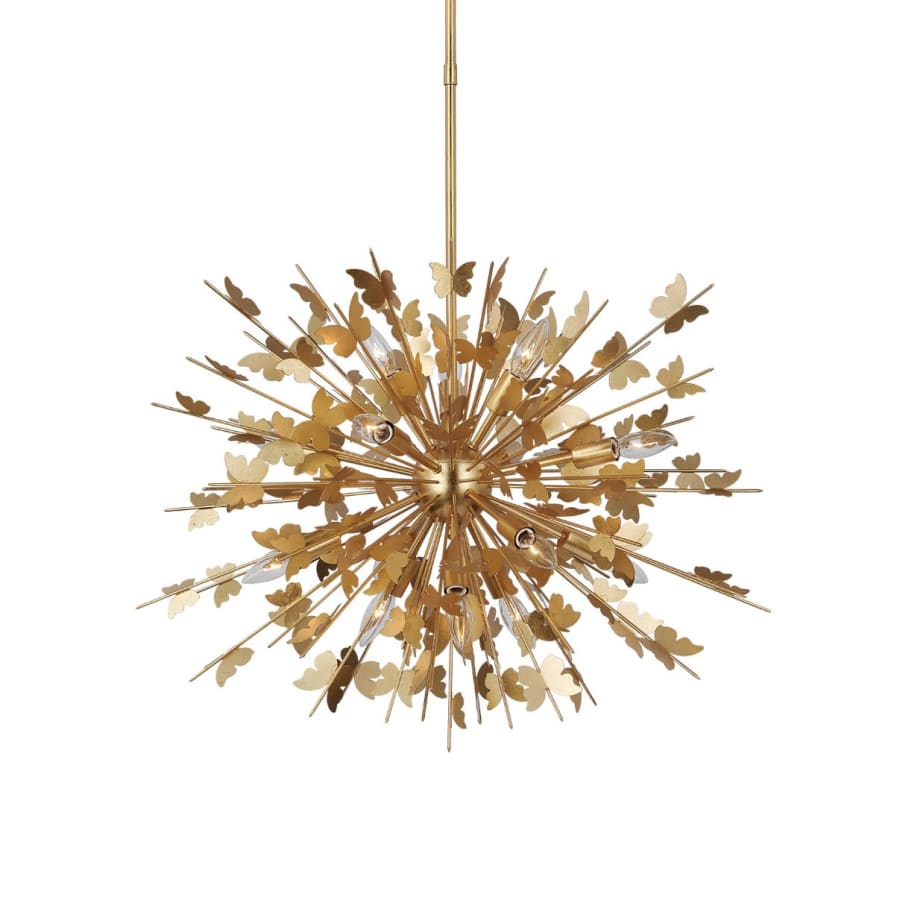 Visual Comfort Farfalle 14 Light 30" Wide Abstract Sputnik Chandelier