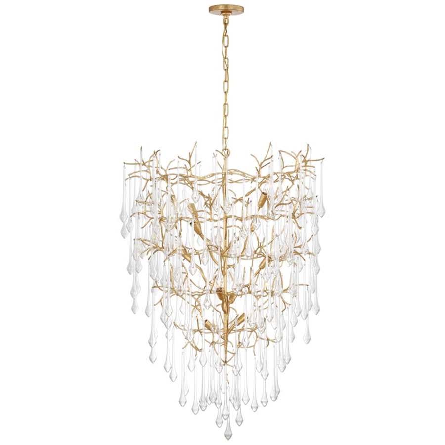 Visual Comfort Rayne 10 Light 34" Wide Waterfall Chandelier