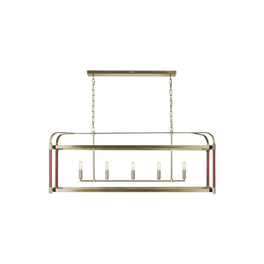 Visual Comfort Hadley 5 Light 49" Wide Linear Chandelier