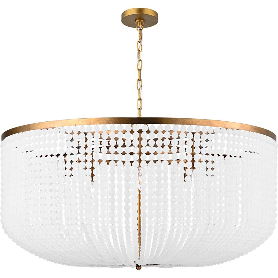 Visual Comfort Bellecour 8 Light 24" Wide Crystal Drum Chandelier