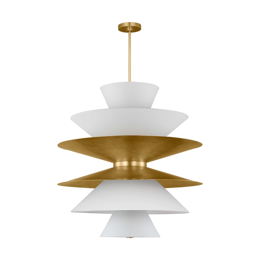 Visual Comfort Chambord 16 Light 34" Wide Pendant with Paper Shades