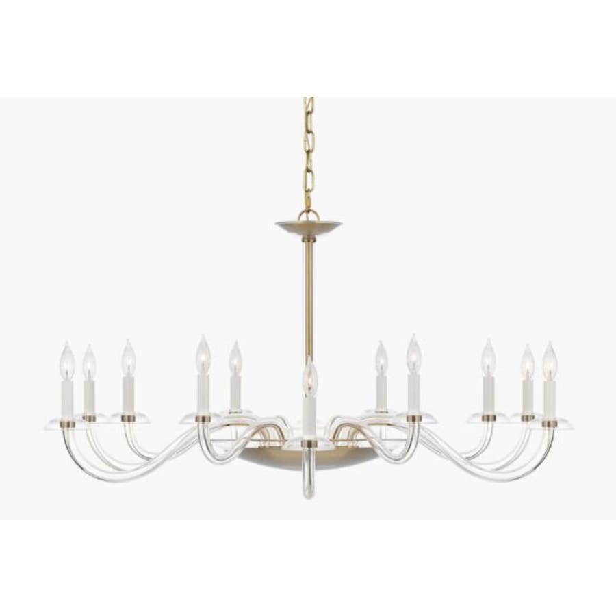 Visual Comfort Brigitte 12 Light 50" Wide Taper Candle Style Chandelier