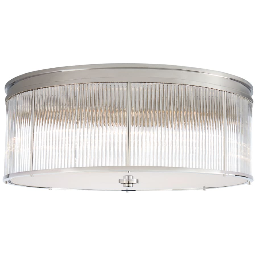 Visual Comfort Allen 6 Light 24" Wide Flush Mount Drum Ceiling Fixture