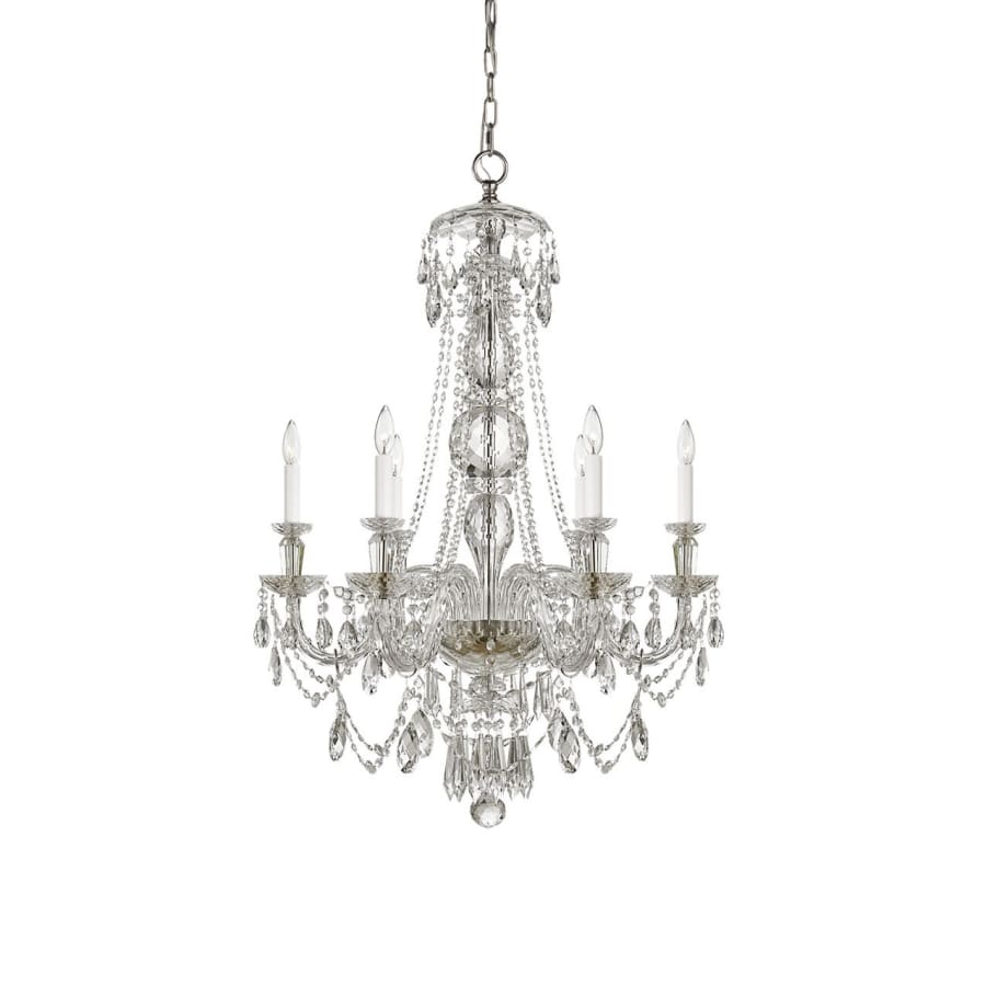 Visual Comfort Daniela 6 Light 27" Wide Crystal Empire Chandelier