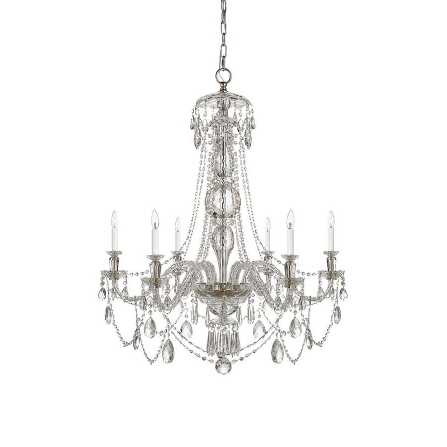 Visual Comfort Daniela 6 Light 31" Wide Crystal Empire Chandelier
