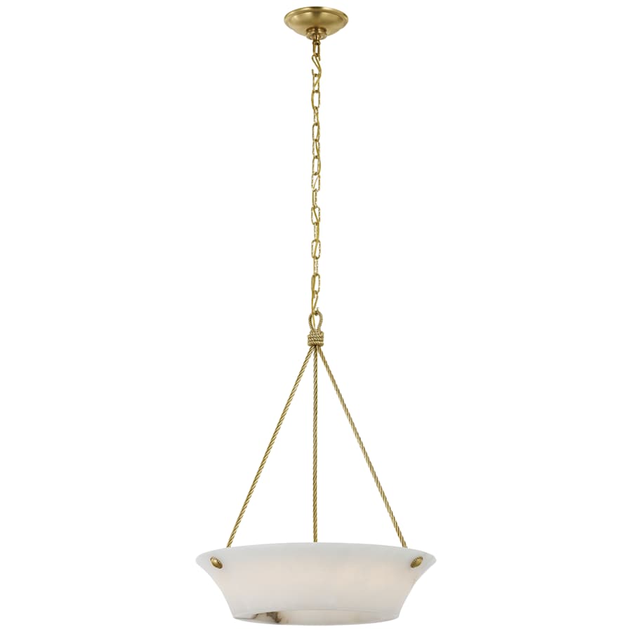 Visual Comfort Claremont 21" Wide LED Pendant with Alabaster Shade