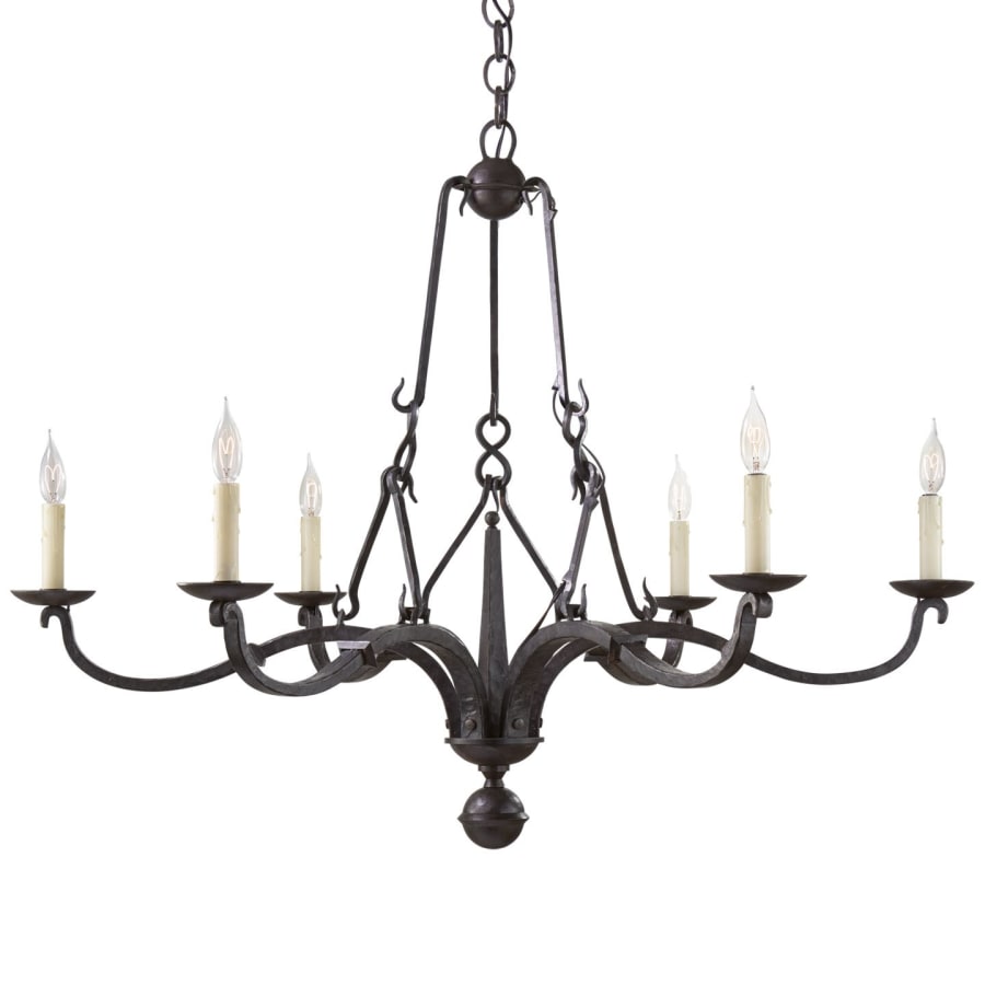 Visual Comfort Allegra 6 Light 44" Wide Candle Style Chandelier