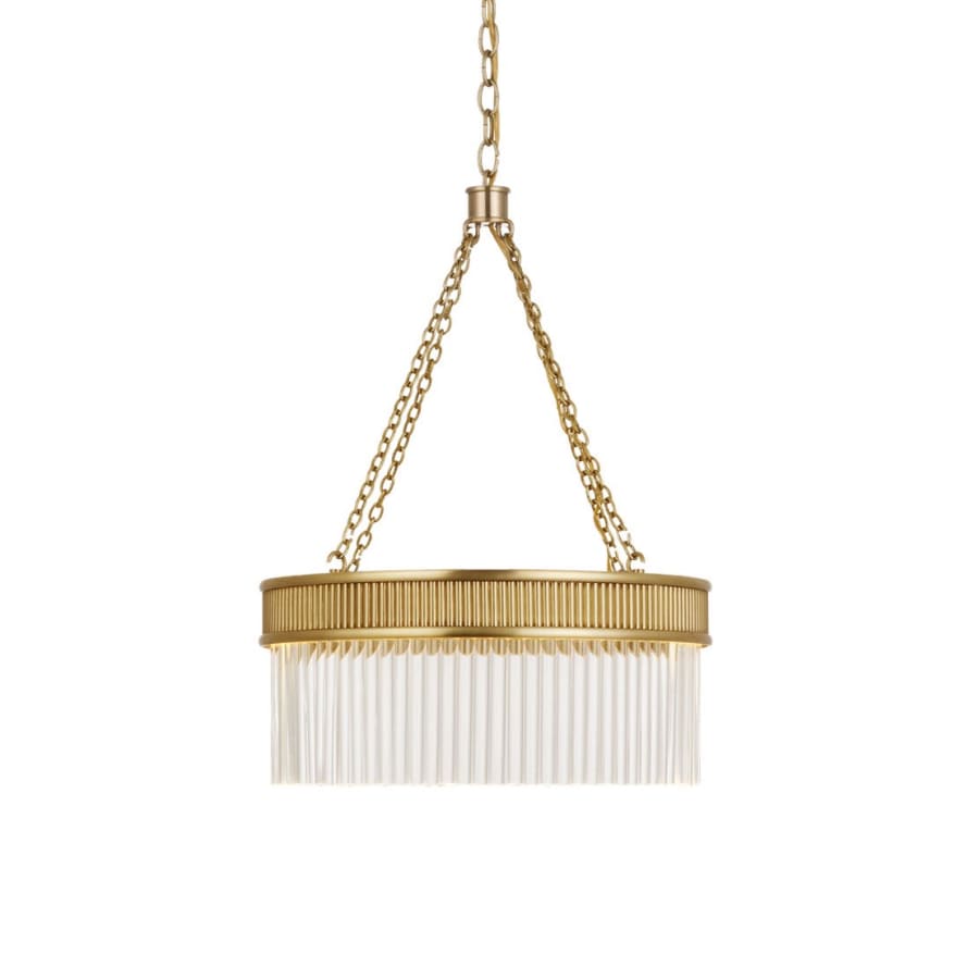 Visual Comfort Menil 15" Wide LED Crystal Drum Chandelier