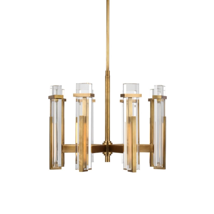 Visual Comfort Malik 24" Wide LED Crystal Chandelier