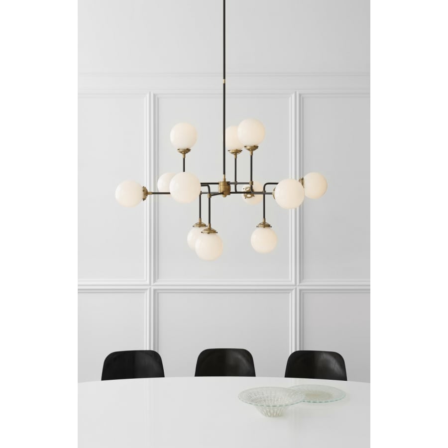 Visual Comfort Bistro 47" Sputnik Style Chandelier by Ian K. Fowler