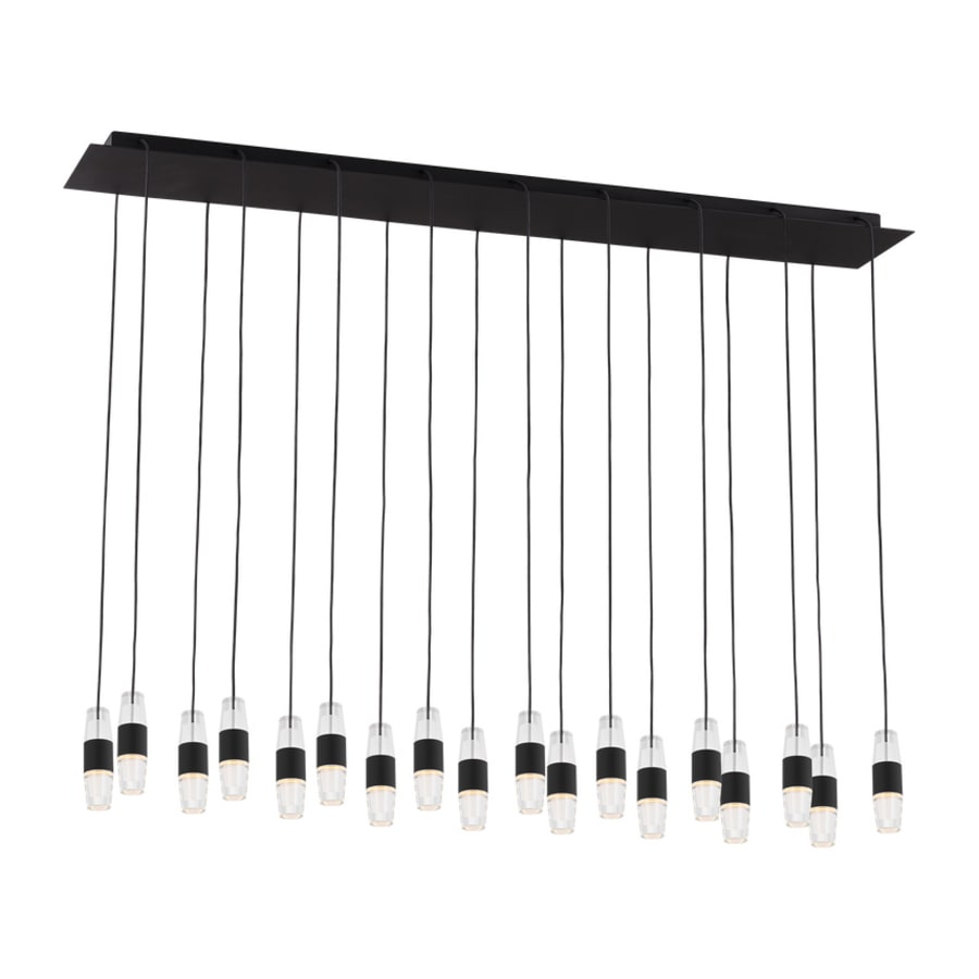 Visual Comfort Lassell 18 Light 45" Wide LED Crystal Linear Chandelier