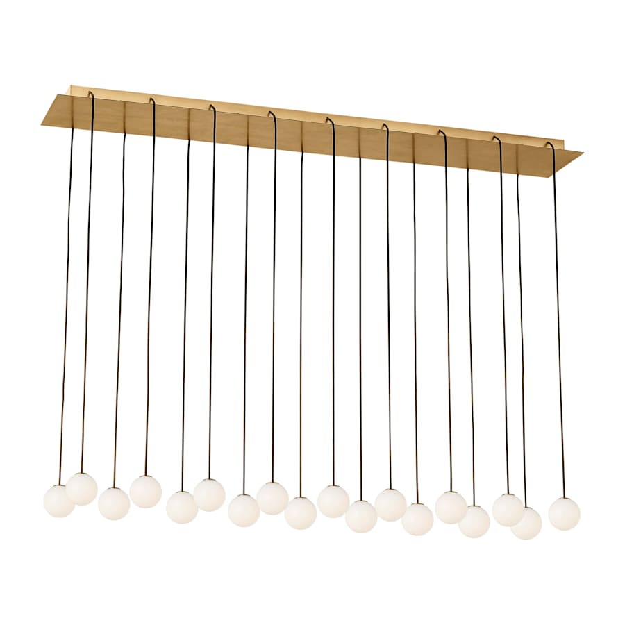 Visual Comfort Orbet 18 Light 12" Wide LED Linear Chandelier