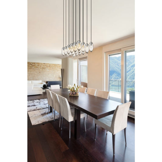 Z-Lite Arden 17 Light 42" Wide Suspension Linear Pendant