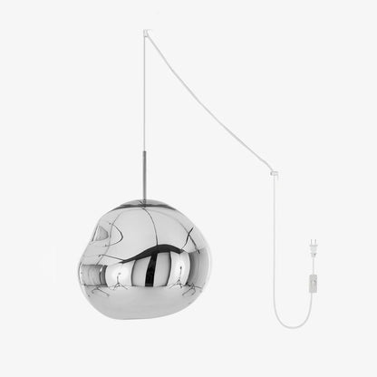 Lava Swag Pendant Lamp ∅ 7″ / Dia 18cm / Silver / US Plug 1001 Pendant light
