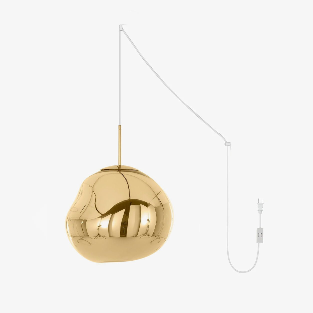 Lava Swag Pendant Lamp ∅ 7″ / Dia 18cm / Gold / US Plug 1001 Pendant light