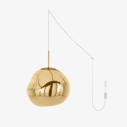 Lava Swag Pendant Lamp ∅ 7″ / Dia 18cm / Gold / US Plug 1001 Pendant light