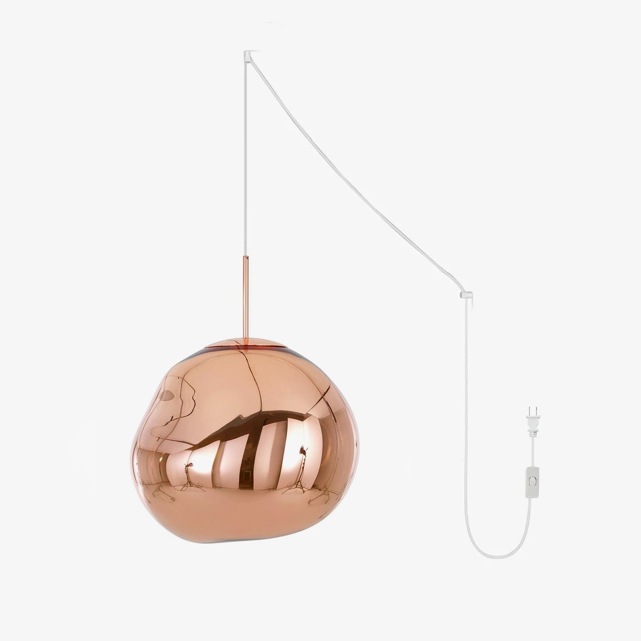 Lava Swag Pendant Lamp ∅ 7″ / Dia 18cm / Rose Gold / US Plug 1001 Pendant light